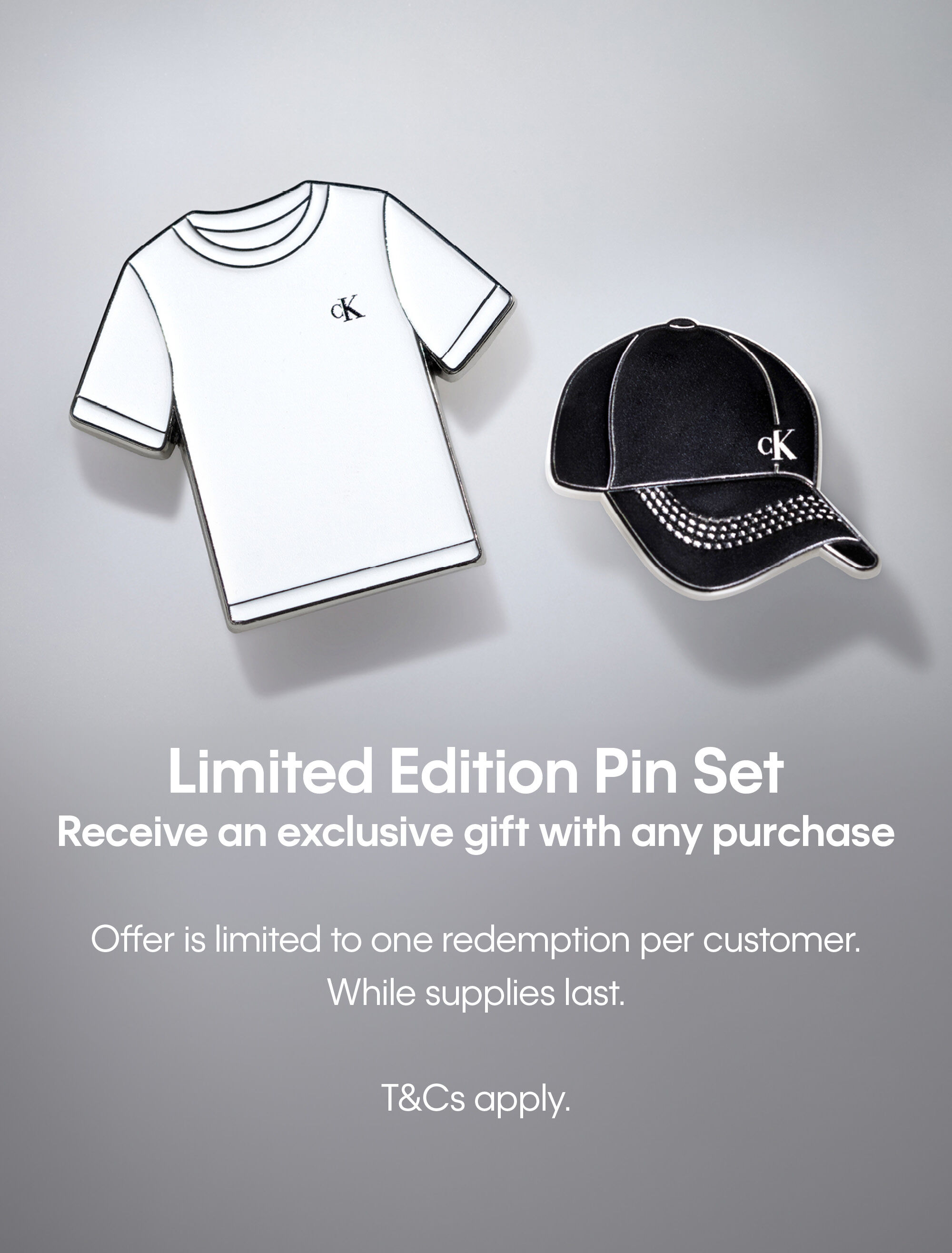 Calvin Klein Jung Kook Teaser Limited Edition Pin Set Calvin Klein Jung Kook Teaser Limited Edition Pin Set